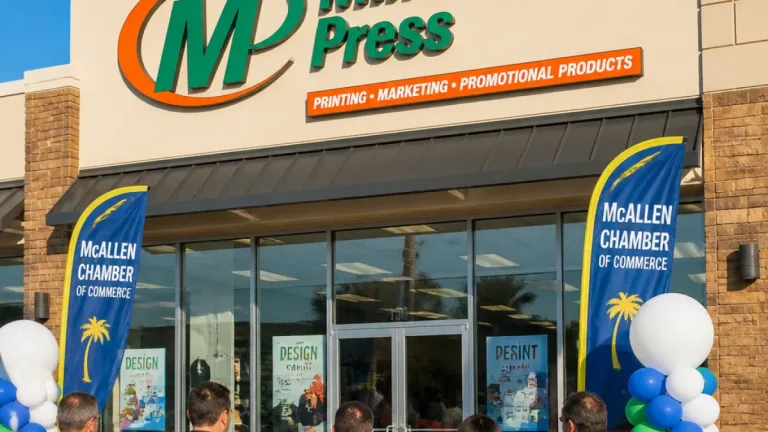 McAllen printer Minuteman Press marks 9 years with chamber-backed ribbon cutting
