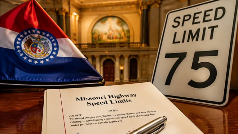 Missouri raises maximum rural highway speed limit to 75 mph; change takes effect Aug. 28