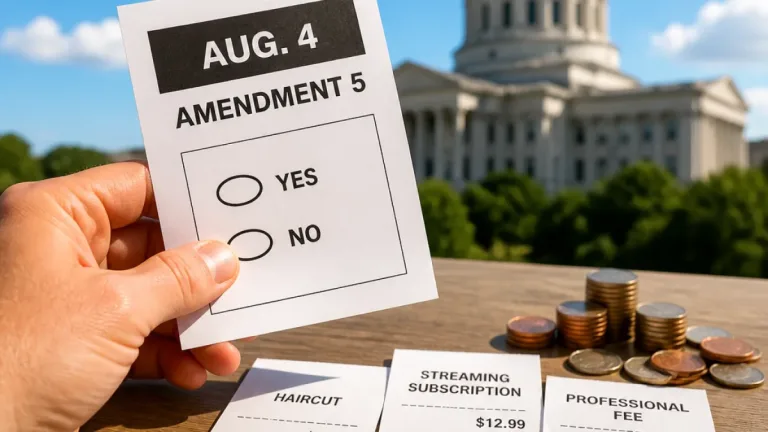 Missouri voters face choice on Amendment 5 that would phase out income tax, add sales taxes on services