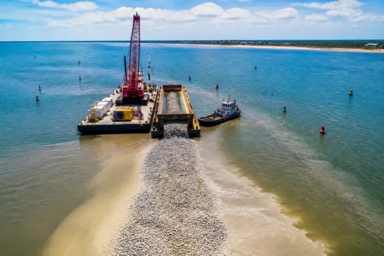 Mobile Bay project places 4,600 tons of limestone for 50-acre oyster restoration