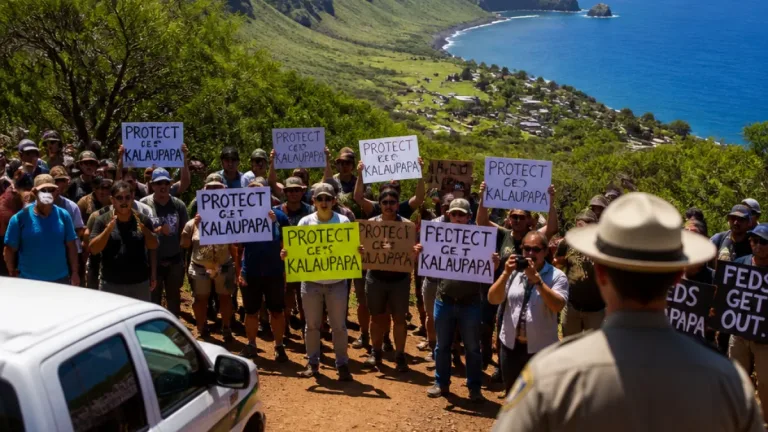 Molokai residents block new Kalaupapa park tour, say community consultation was ignored