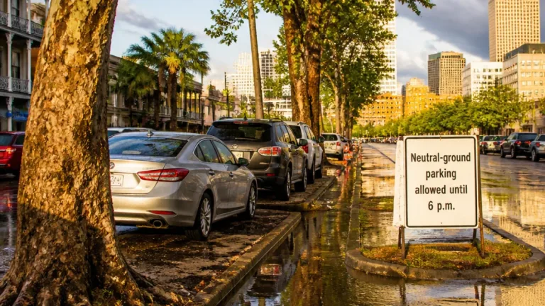 New Orleans allows neutral-ground parking until 6 p.m. as rain raises flood concerns
