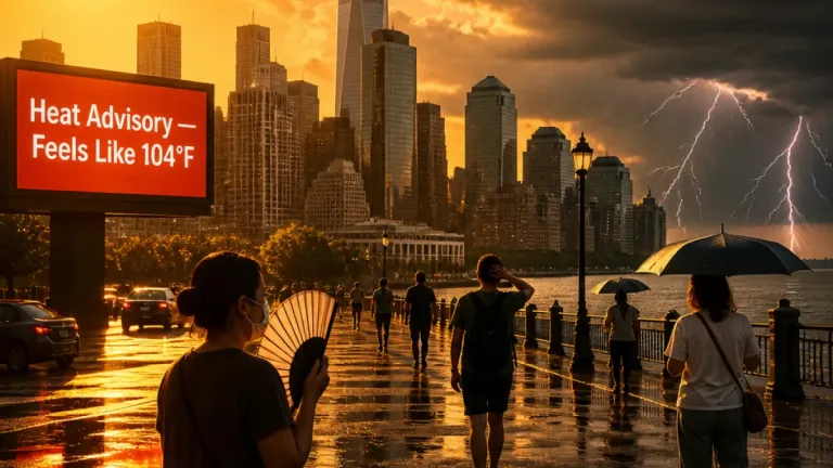 New York braces for stifling heat, poor air and late-evening storms during midsummer surge