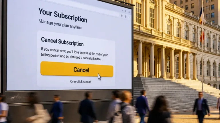New York City to require one‑click subscription cancellations starting Oct. 1