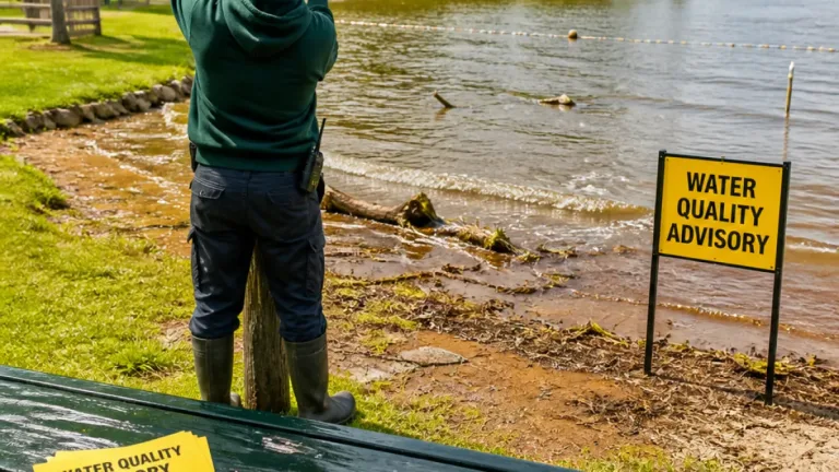 NJ DEP warns swimmers after flash floods raise bacteria levels at Burlington County lakes