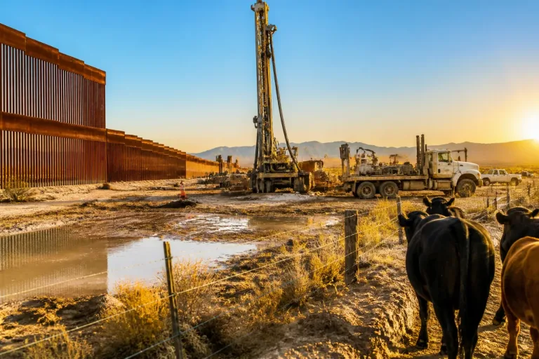 Officials: Federal crews drilling unpermitted wells for border wall in drought-stricken areas