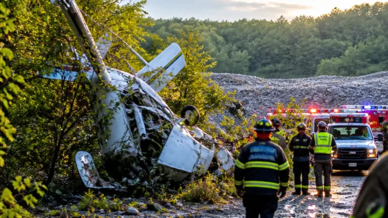 Oklahoma father and son killed after small plane crashes in rural Illinois