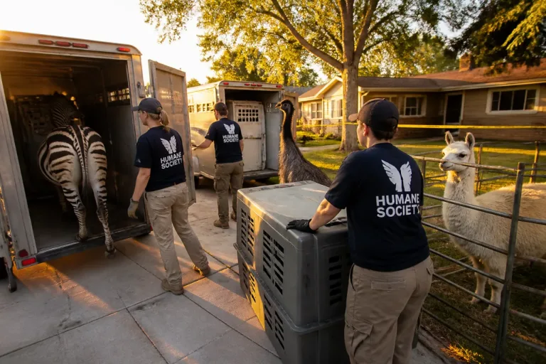 Omaha authorities seize zebra, emu and other animals from West Omaha home