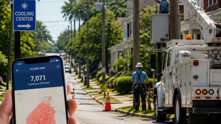 Over 6,000 Greensboro homes lose power during heat on Thursday