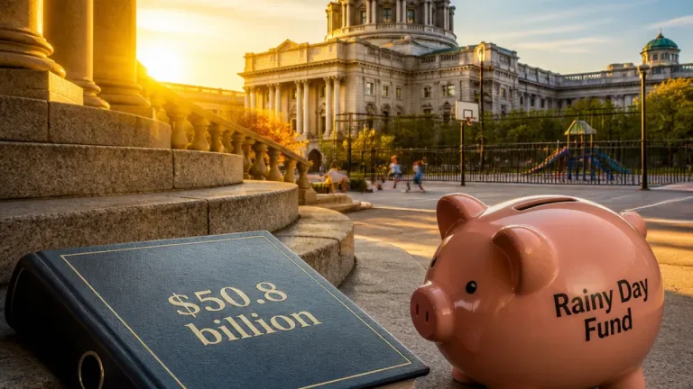 Pennsylvania enacts $50.8 billion budget that boosts low‑income schools, preserves rainy day fund