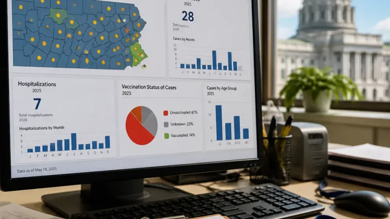 Pennsylvania launches measles dashboard as cases top 100 across eight counties