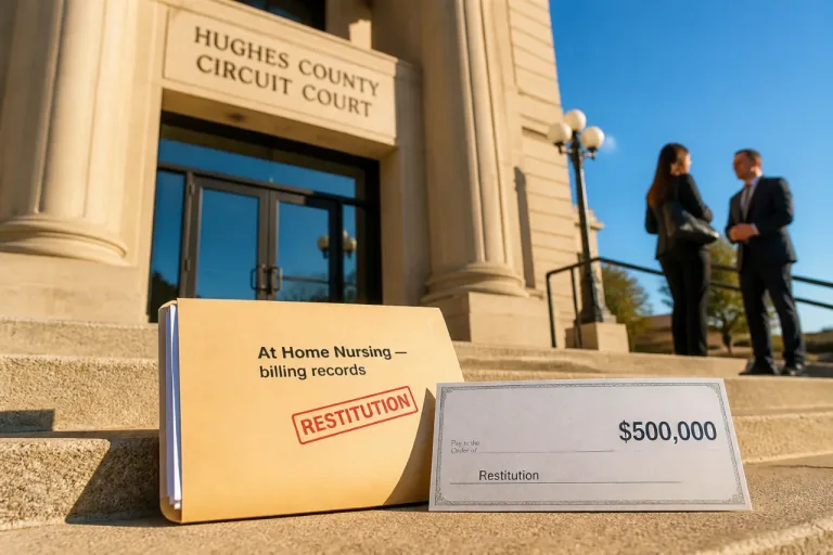 Pierre home‑health owner pleads guilty after $588,000 Medicaid fraud alleged