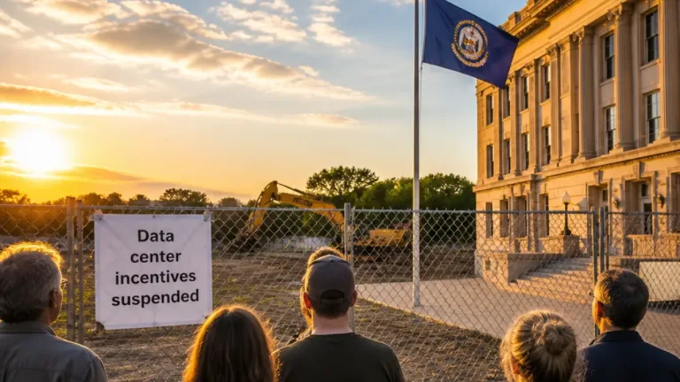 Pillen to sign order pausing tax breaks for large data centers, orders task force