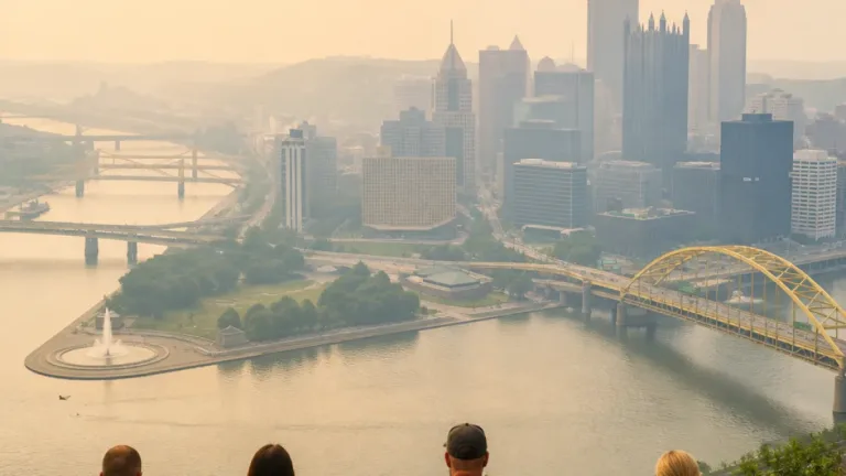 Pittsburgh wakes to hazy skies as wildfire smoke drifts into the region