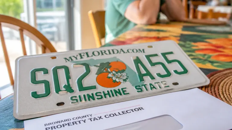 Pompano Beach retiree surprised to receive racy license plate; county offers replacement