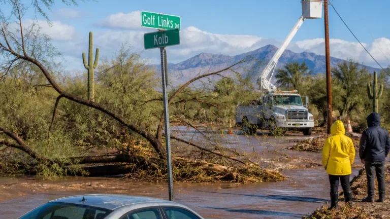 Power outages, flooded washes and downed trees across Tucson after powerful monsoon storm