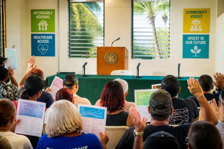 Puna residents press lawmakers at Keaau town hall over state budget impacts