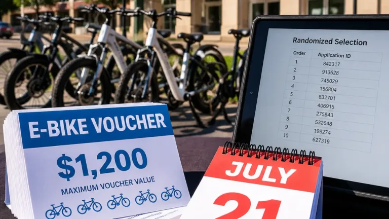 Regionwide e-bike voucher drawing set for July 21; up to $1,200 available