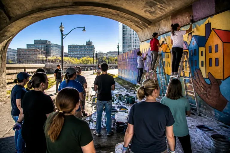 Rochester volunteers invited to paint new mural addressing homelessness under Center Street Bridge