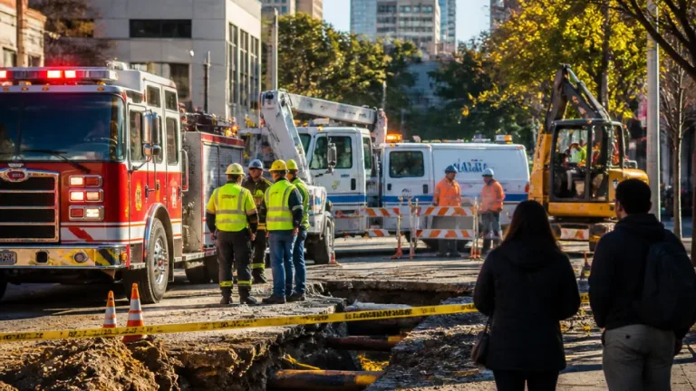 Sacramento downtown buildings evacuated after construction punctures large gas line