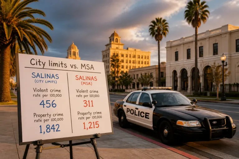Salinas appears at No. 8 in statewide crime ranking; local police data paints a different picture