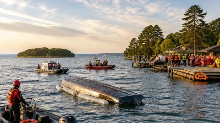 Search continues on Lake Pepin after pontoon overturns; three people unaccounted for