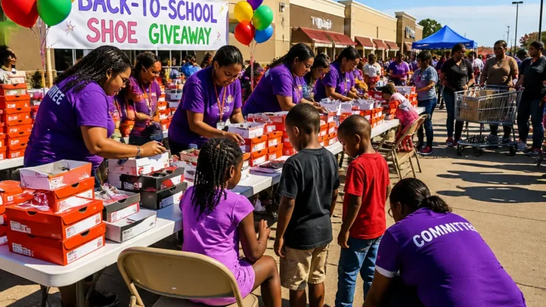 Shreveport volunteers hand out free shoes to students in 22nd annual giveaway