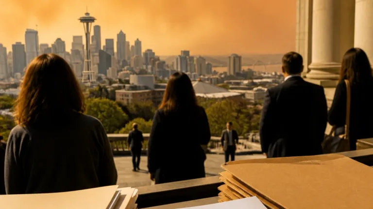 Smoke from southern Oregon fire drifts to Seattle, lawmakers push smoke emergency bill