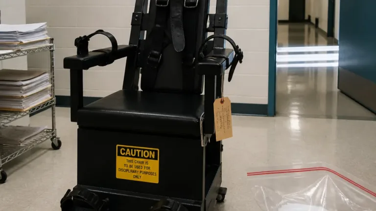 State says restraint chair at Wyoming Boys’ School will be kept as evidence, then disposed after lawsuit