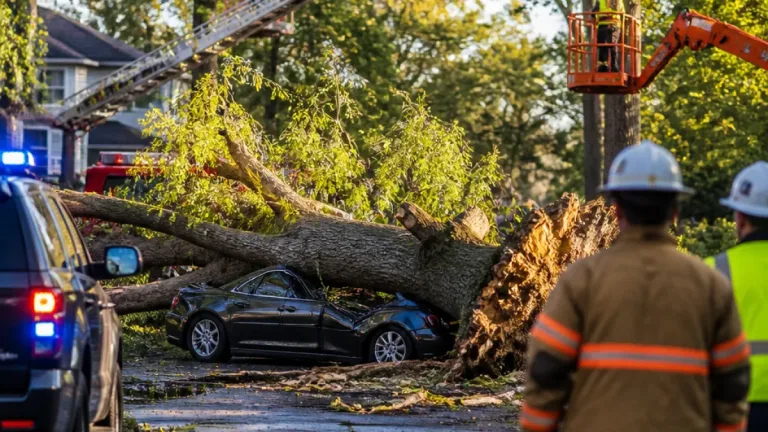 Tallahassee police: tree toppled in storm kills two occupants on Barclay Lane
