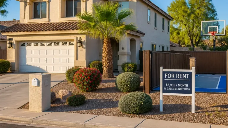 Tempe rental: 4-bed home on W Calle Monte Vista listed for $2,595 per month