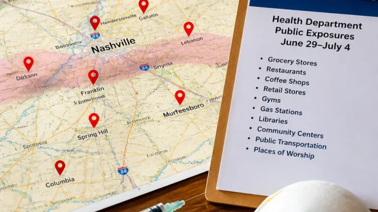 Tennessee reports first two measles cases of 2026; exposure sites listed for Middle Tennessee