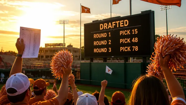 Three Longhorns go in first day of 2026 MLB Draft, marking rare top-100 sweep