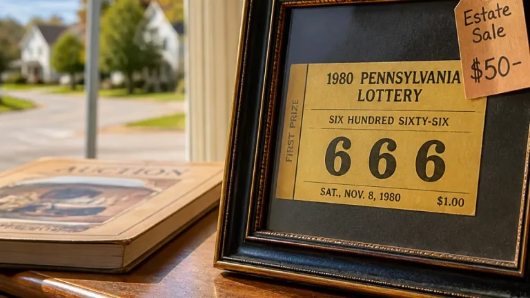 Ticket tied to 1980 'Triple Six Fix' found in suburb, now heading to auction