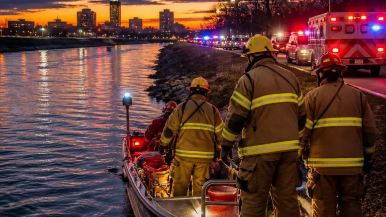 Topeka man rescued from Kansas River near downtown after early-morning water rescue