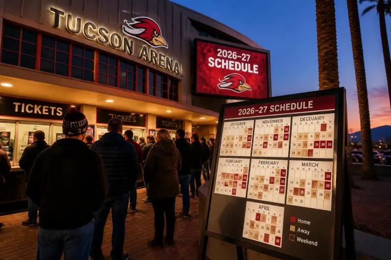 Tucson Roadrunners to open 2026-27 season at home; 26 of 36 games on weekends