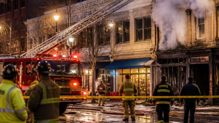 Two-alarm blaze at 101 W. Colorado Ave. brought under control; downtown area urged to avoid scene