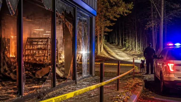 Two arrested after overnight break-in and fire at Monroe cannabis shop