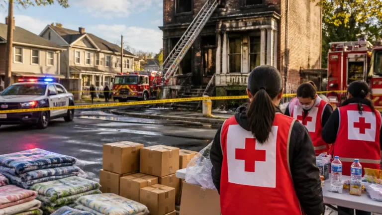 Two dead, 20 displaced after house fire in Orange; Red Cross assisting families