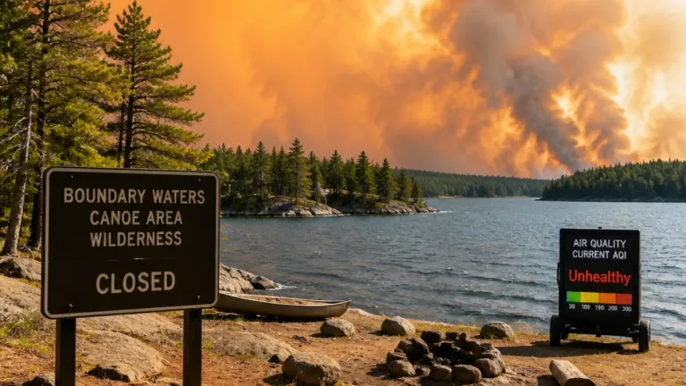 U.S. Forest Service closes Boundary Waters as northeastern Minnesota wildfires send smoke across region