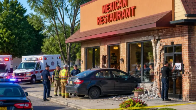 Vehicle crashes into Yankton Mexican restaurant; driver taken to Sioux Falls hospital
