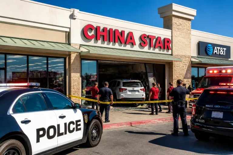 Waco restaurant struck by car after driver says they hit gas instead of brake
