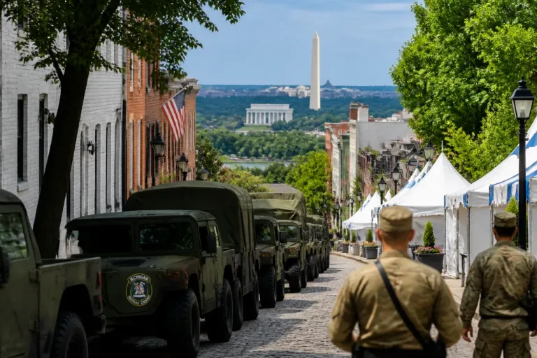 Washington official urges Michigan to withdraw National Guard troops seen in Georgetown