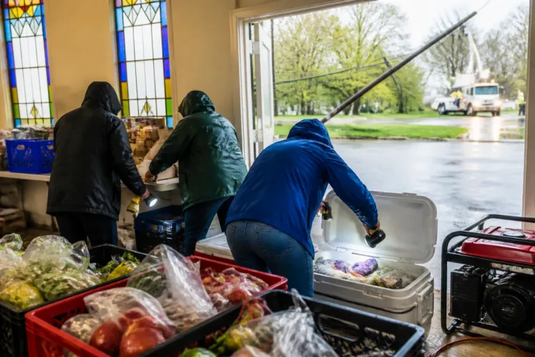 Storms Cut Power to Detroit Food Pantry; Church Restores Service After Near Loss of Supplies
