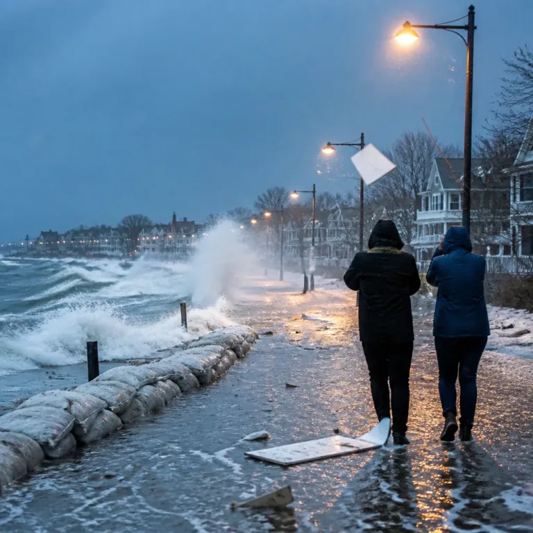 Coastal storm brings heavy rain, 30–40 mph gusts and coastal-flooding risk to Connecticut