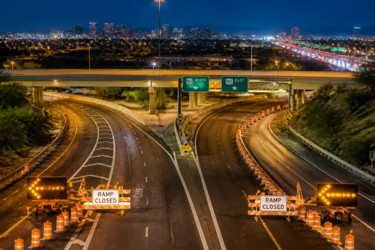 Weekend freeway closures in Phoenix force detours across SR 51, Loop 101 and Loop 202