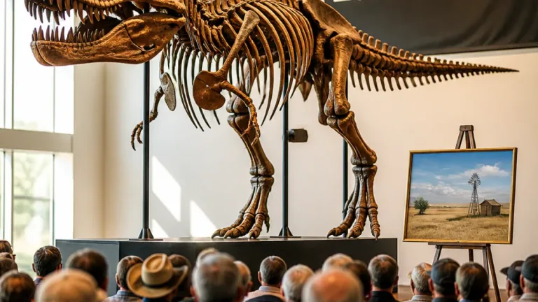 Western South Dakota T. rex fossil sells for $50.13 million at New York auction