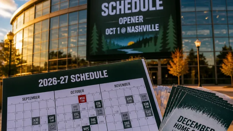 Wild release 84-game 2026-27 schedule, open at Nashville Oct. 1