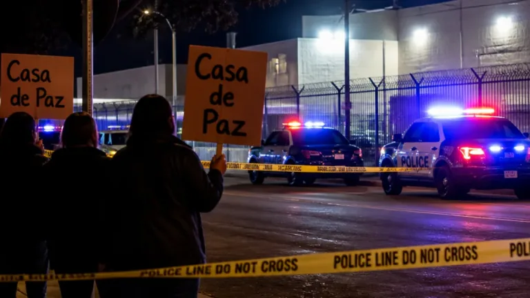 Woman shot near Aurora immigration detention center after protest